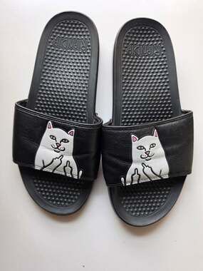RIPNDIP Lord Nermal Slide Sandals Black